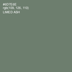 #6D7E6E - Limed Ash Color Image